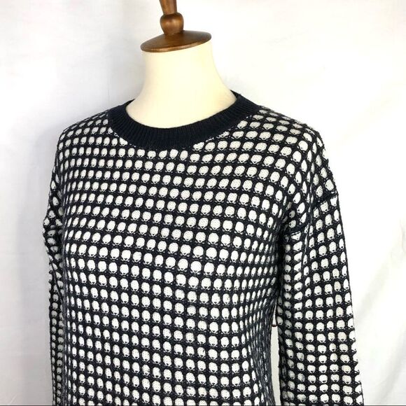 UNIQLO SWEATER                      CREW NECK TEXTURED MOHAIR BLEND SWEATER - Picture 1 of 9